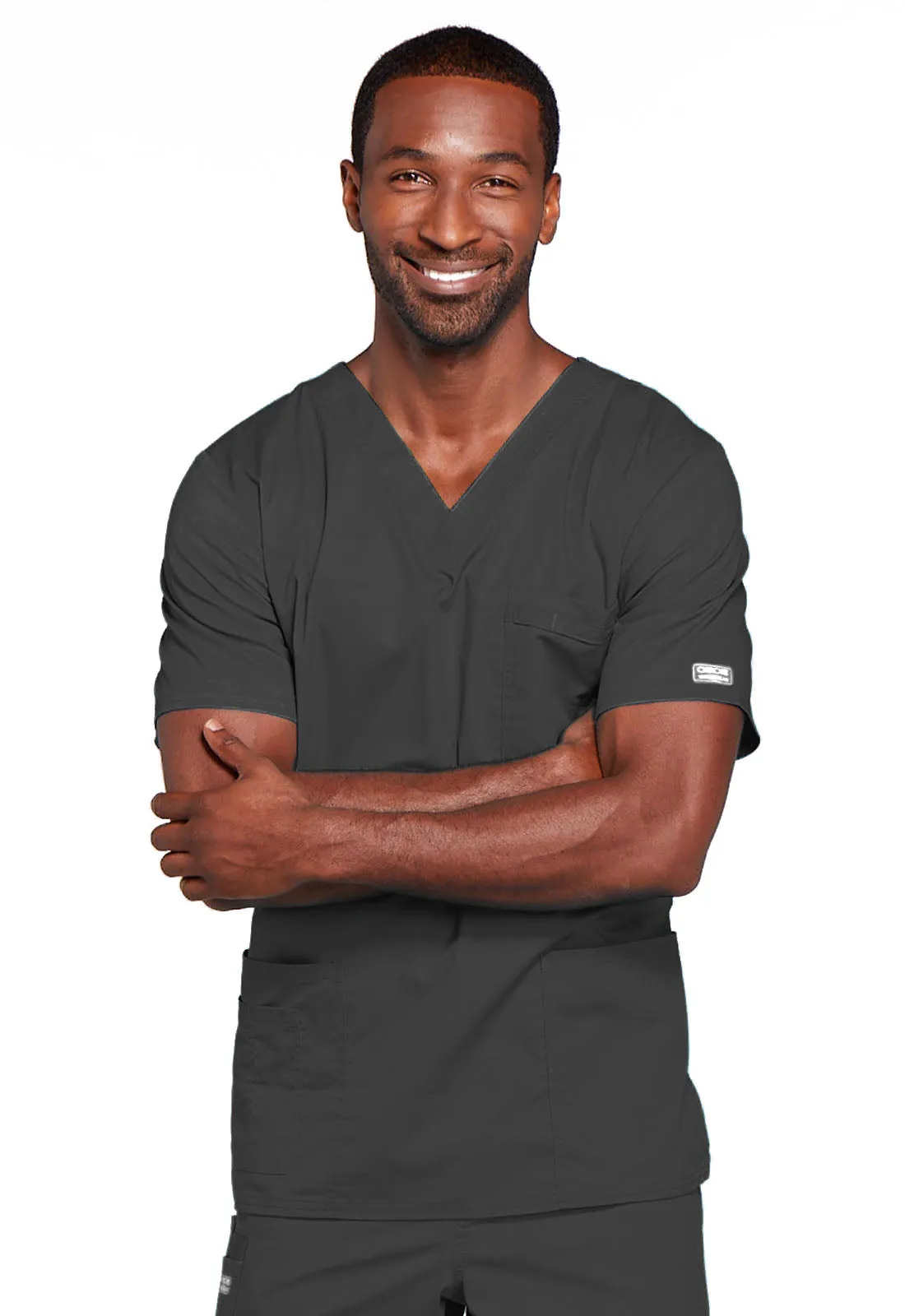 Core Stretch 4725 Unisex V-Neck Top Pewter