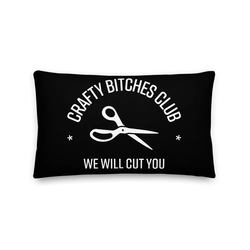 Crafty Bitches Club Pillow