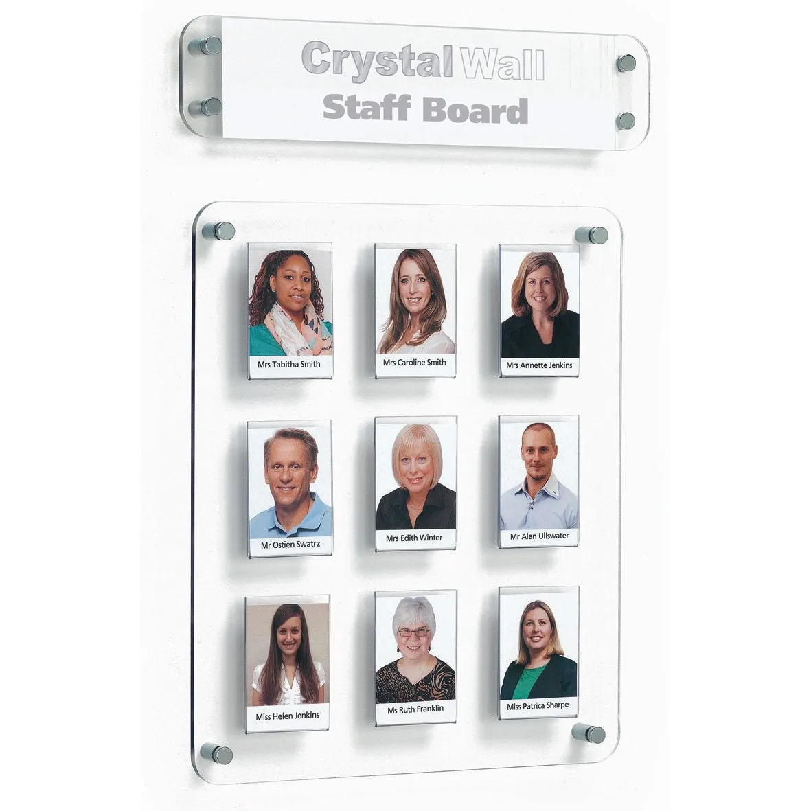 Crystal Wall - Staff Board (9 pockets) 320x386mm