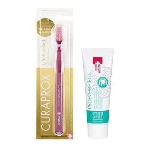 Curaprox Sensitivity Set (Velvet Toothbrush   Stop Sensitivity Toothpaste)