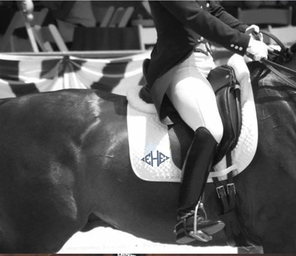 Customizable Heavy Duty Saddle Pad- Team Patch or Monogram