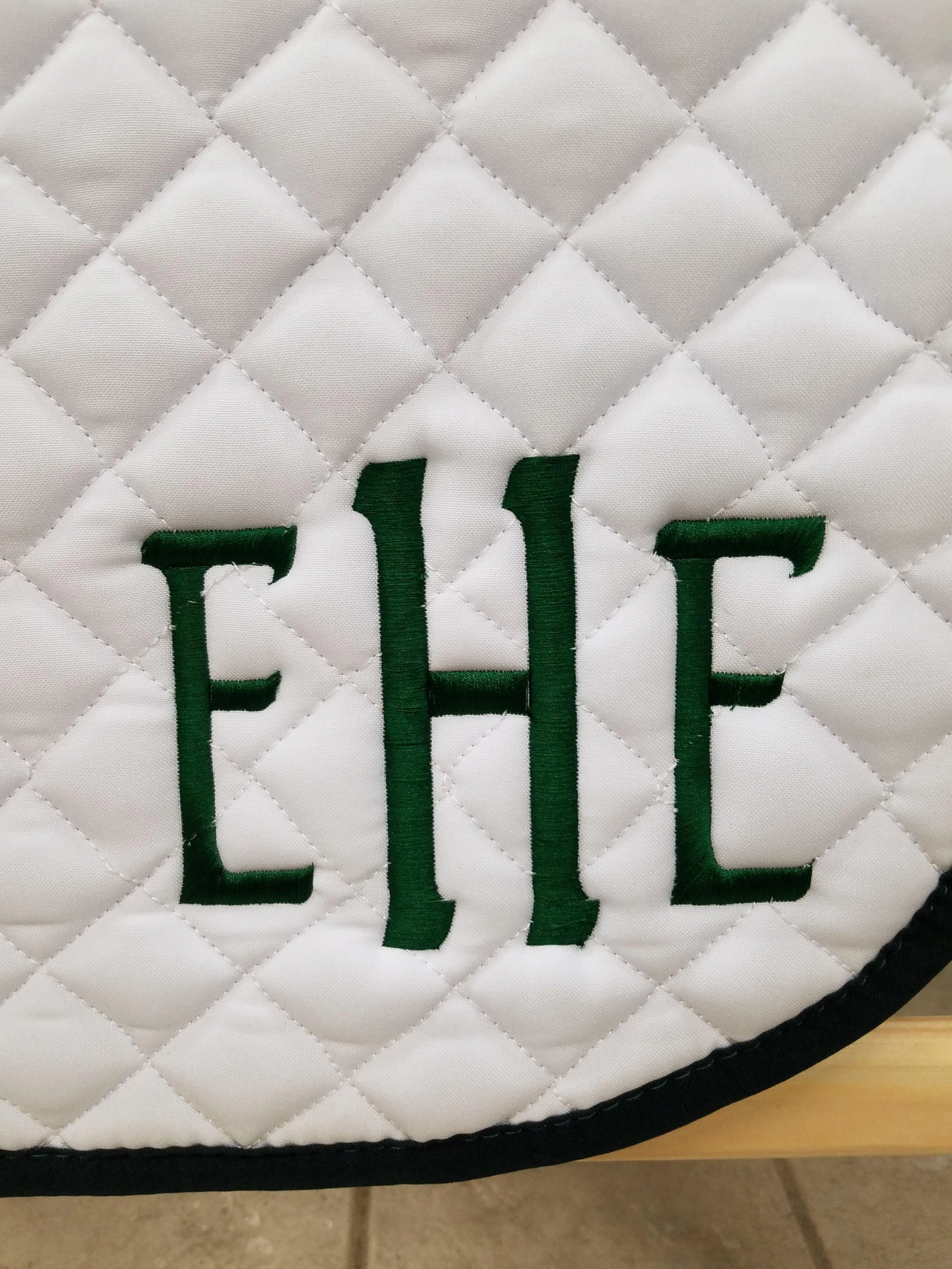 Customizable Heavy Duty Saddle Pad- Team Patch or Monogram