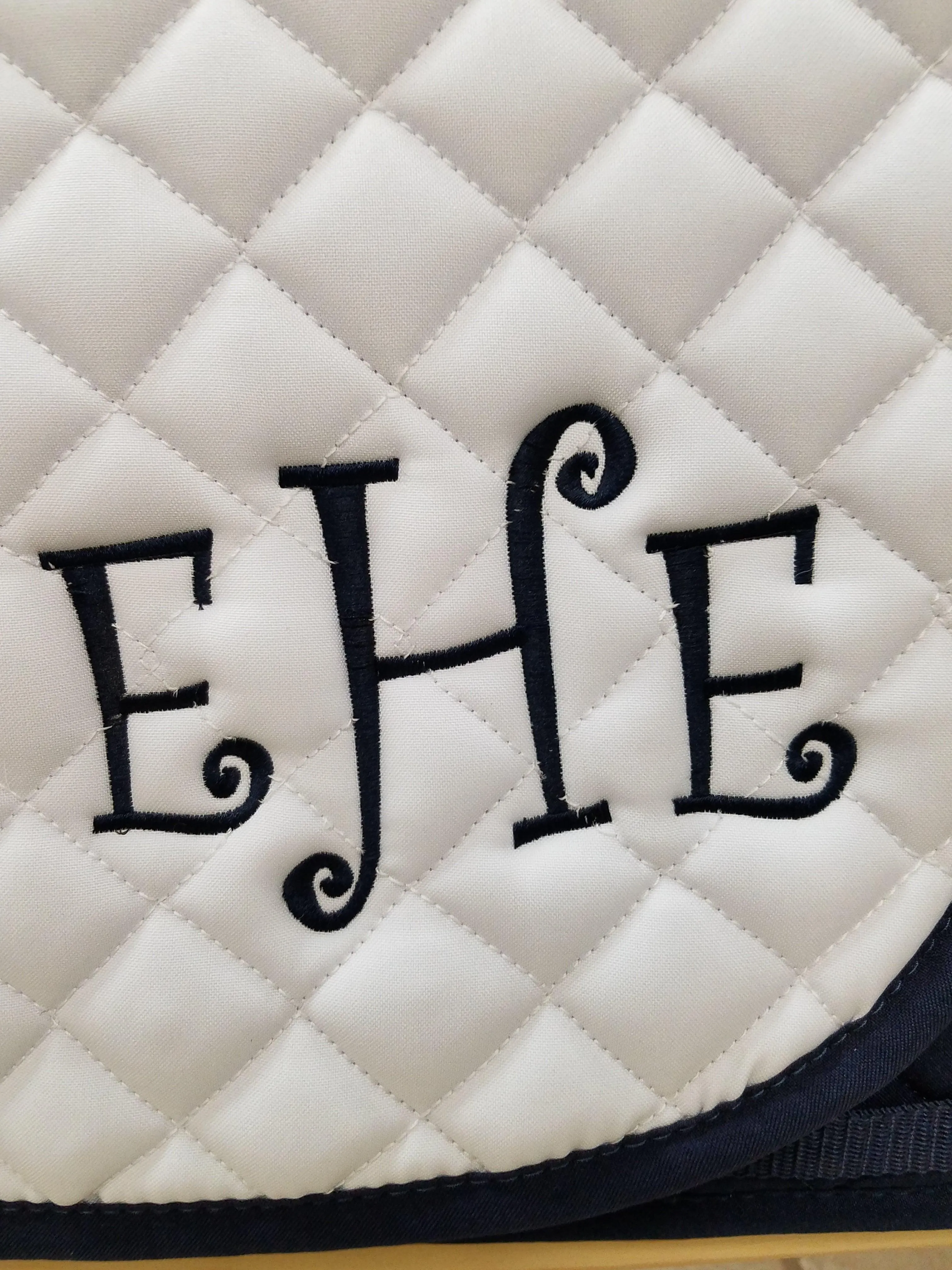 Customizable Heavy Duty Saddle Pad- Team Patch or Monogram