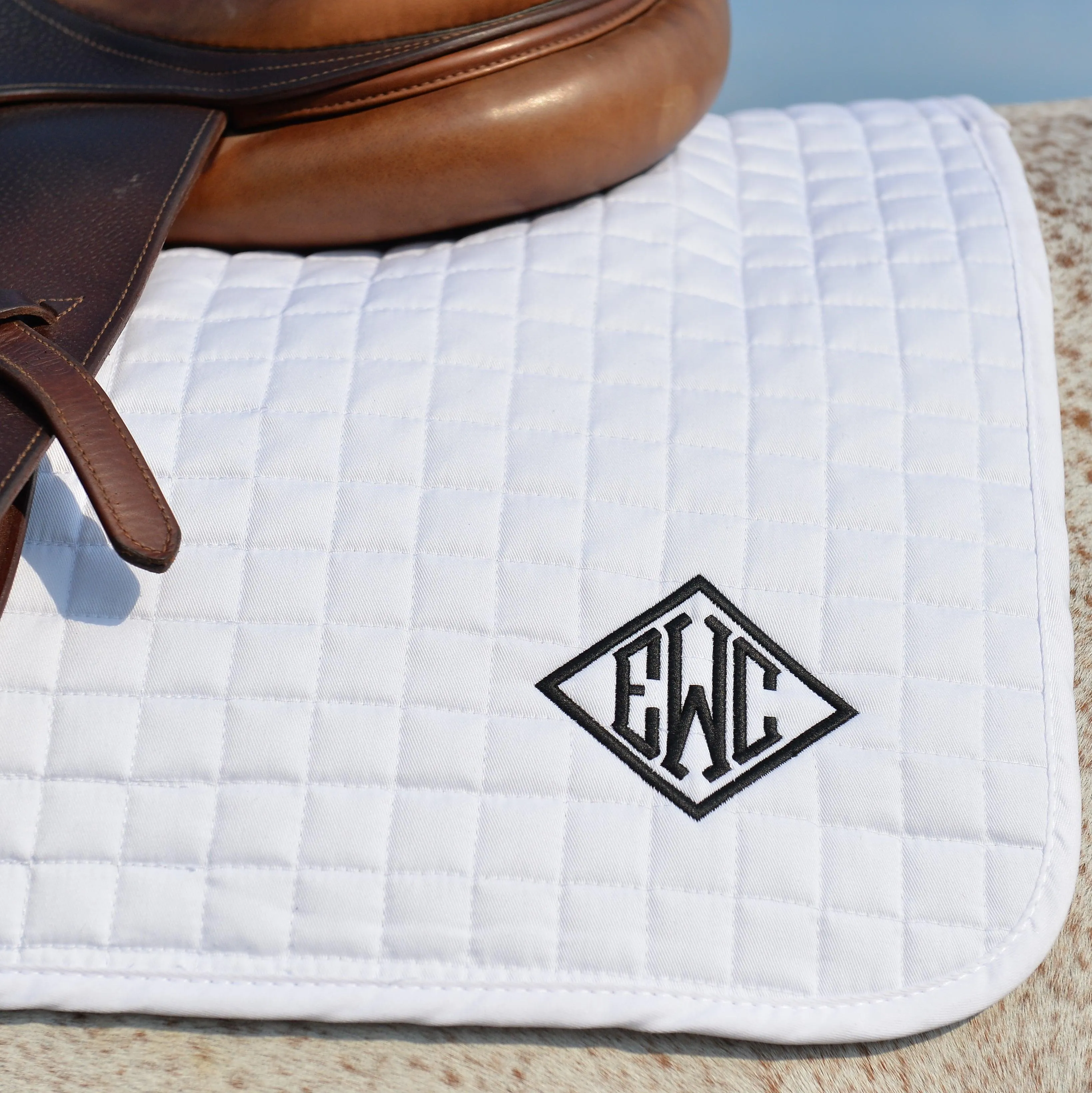 Customizable Heavy Duty Saddle Pad- Team Patch or Monogram