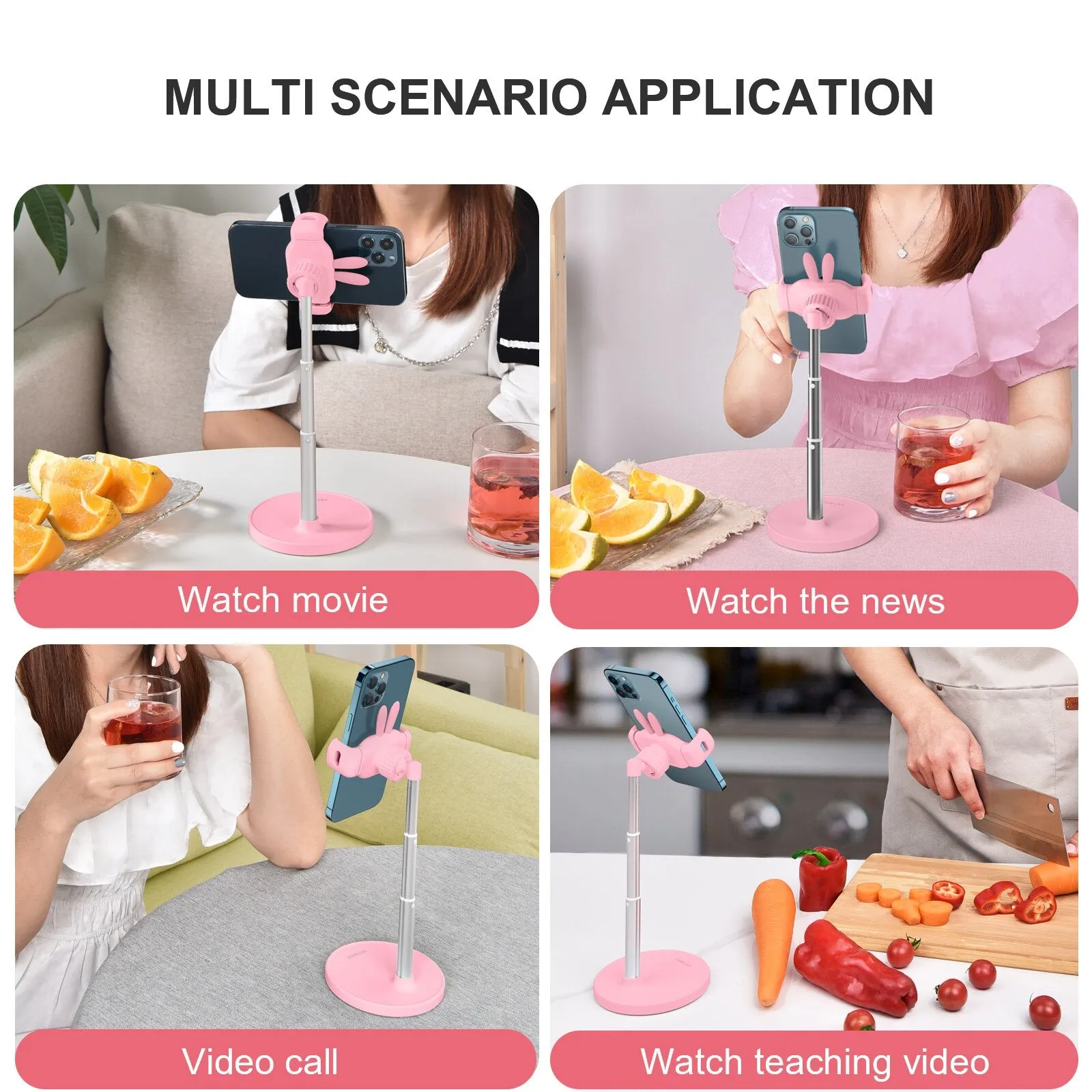 Cute Bunny Phone Stand Desktop Holder