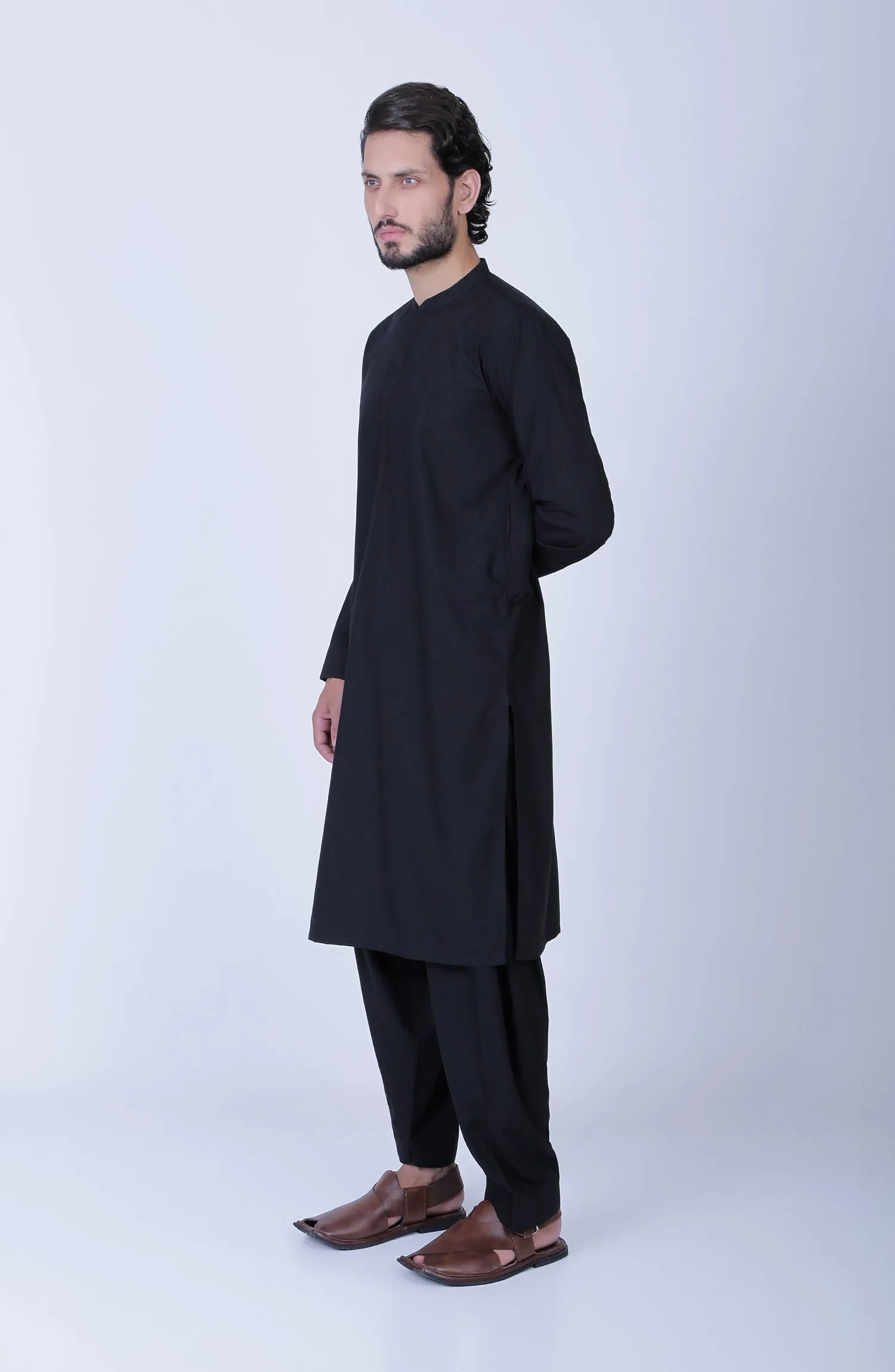 Cvc Hidden Placket Mens Suit