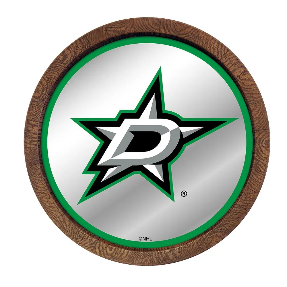 Dallas Stars: Mirrored Barrel Top Wall Sign