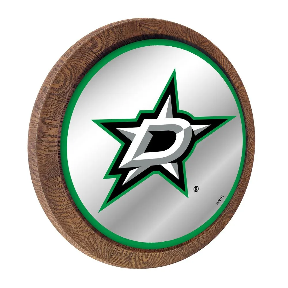 Dallas Stars: Mirrored Barrel Top Wall Sign