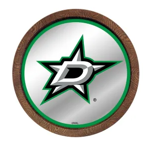 Dallas Stars: Mirrored Barrel Top Wall Sign