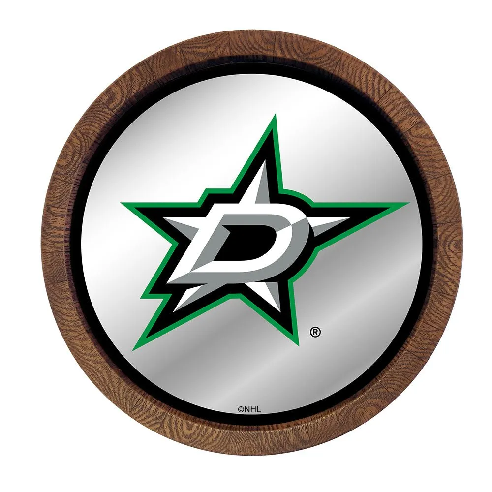 Dallas Stars: Mirrored Barrel Top Wall Sign