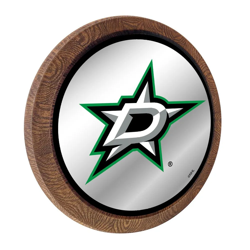 Dallas Stars: Mirrored Barrel Top Wall Sign