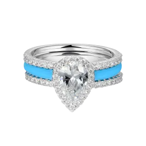 Detachable Enamel Waterdrop Ring