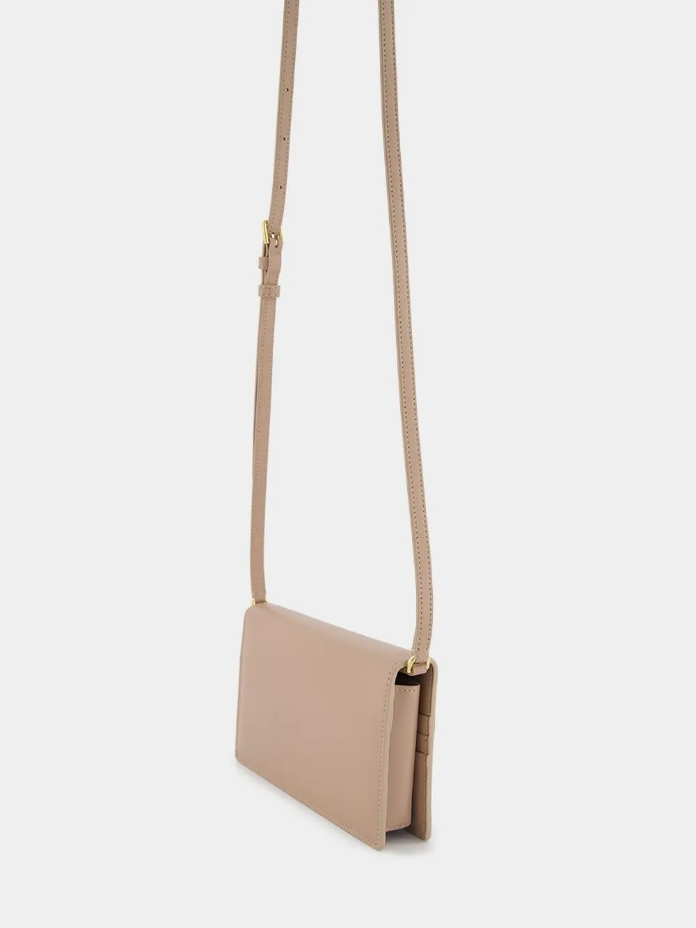 DG-Logo Leather Shoulder Bag
