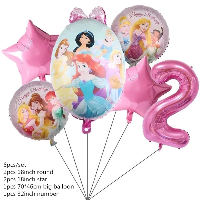 Disney Princess Happy Girl Child Birthday Theme Party Set