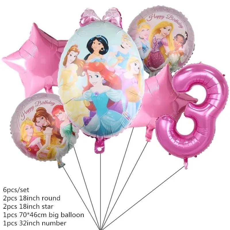 Disney Princess Happy Girl Child Birthday Theme Party Set