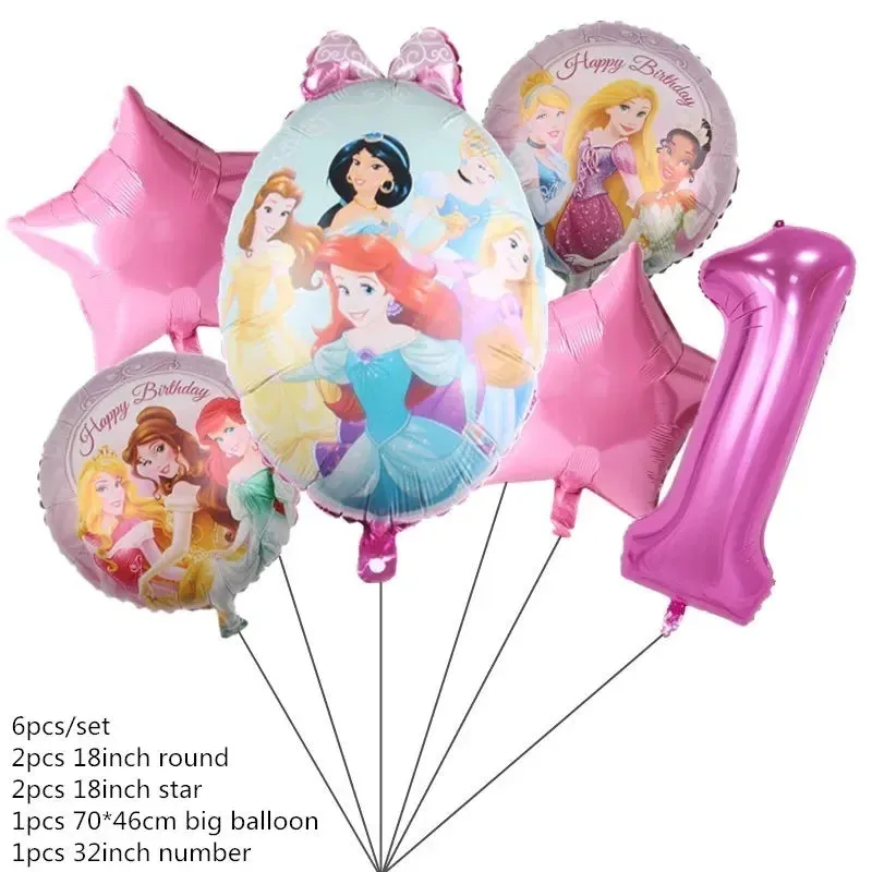 Disney Princess Happy Girl Child Birthday Theme Party Set