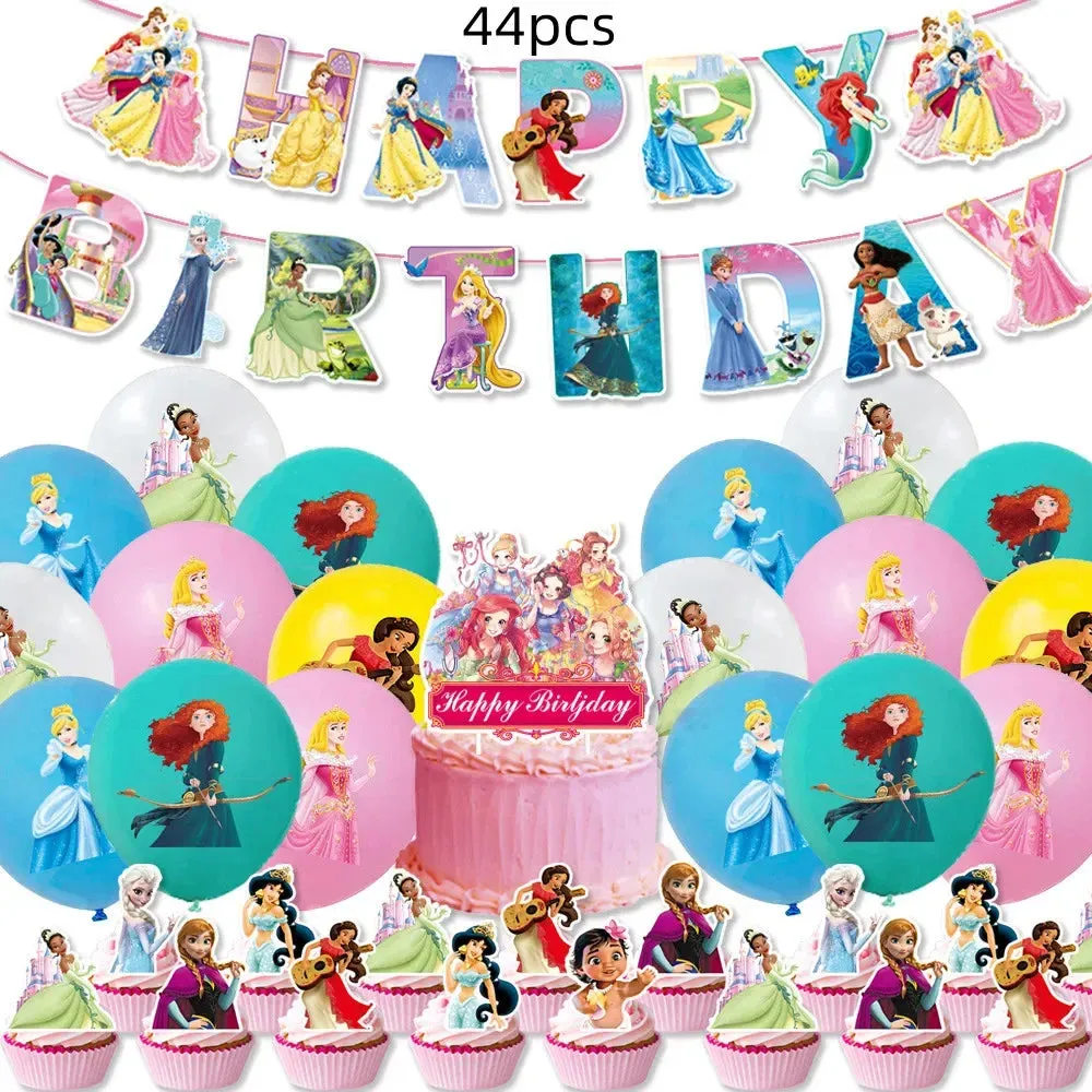 Disney Princess Happy Girl Child Birthday Theme Party Set