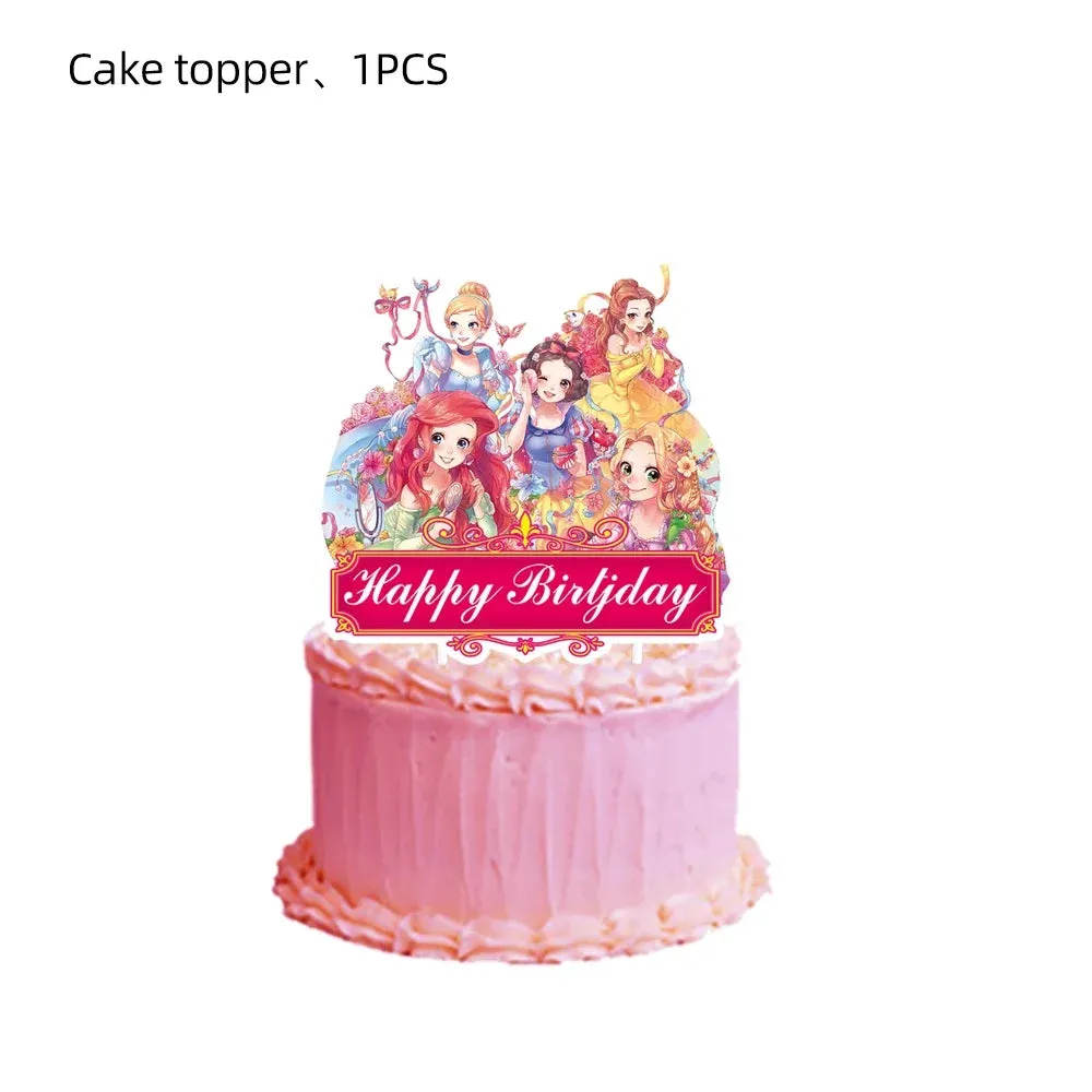 Disney Princess Happy Girl Child Birthday Theme Party Set