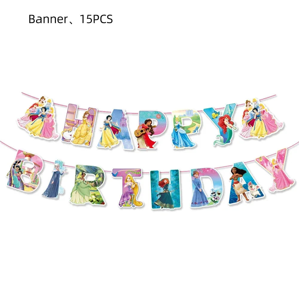 Disney Princess Happy Girl Child Birthday Theme Party Set