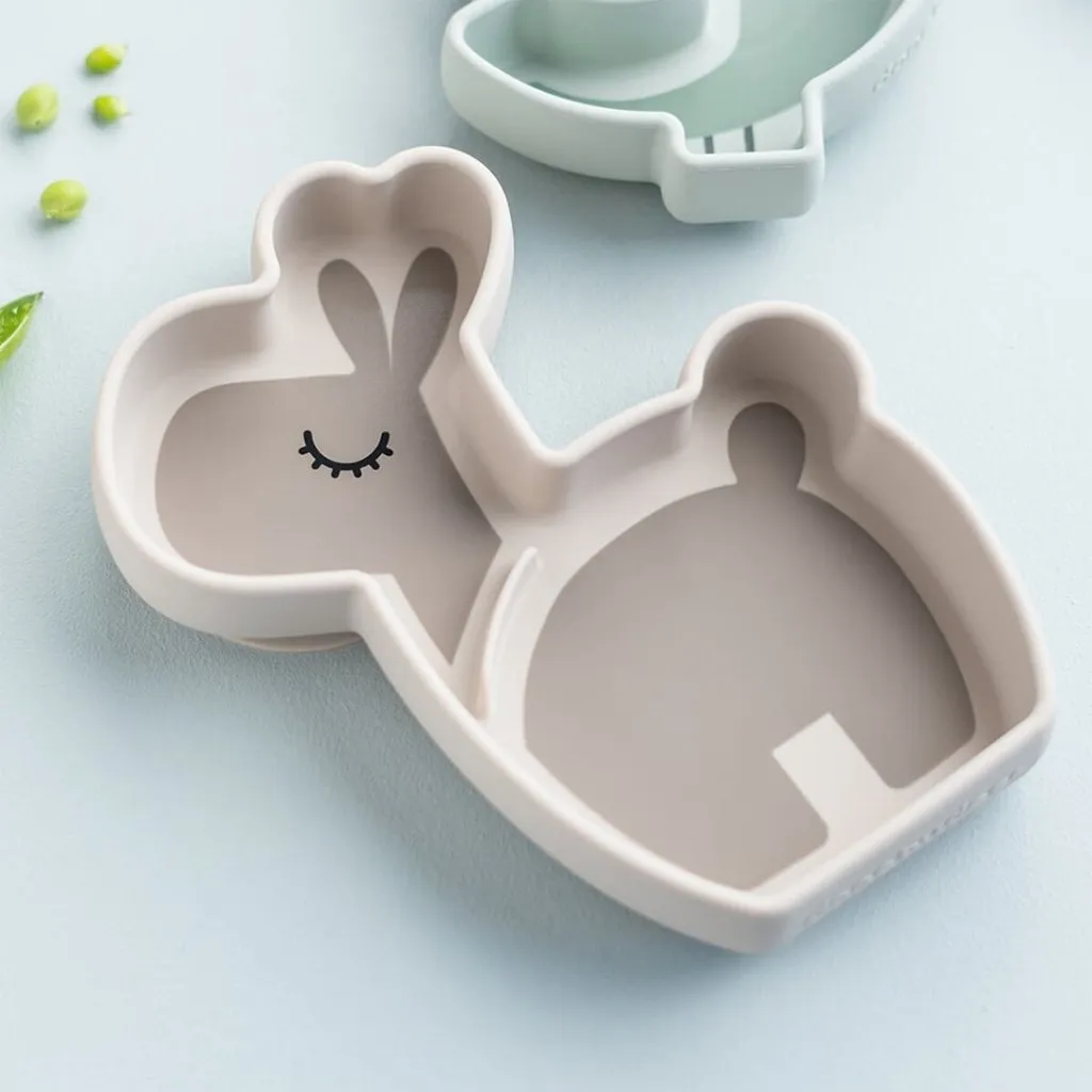 DONE BY DEER Silicone Stick&stay Snack Plate Lalee - Sand