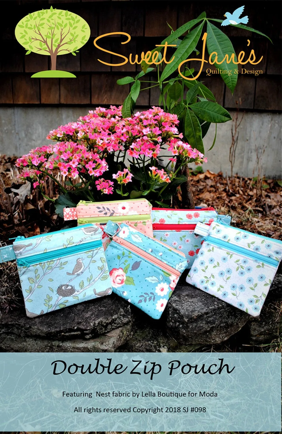 Double Zip Pouch by Susan Pfau