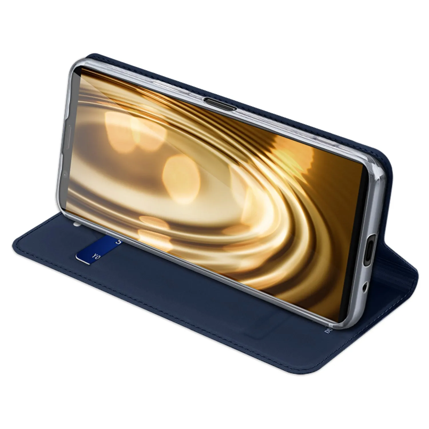 DUX DUCIS For Sony Xperia1 II/Xperia10 II Leather Mobile Phone Cover Magnetic Protective Case Bracket with Cards Slot Royal blue_Sony Xperia1 II