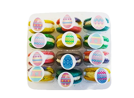 Easter Egg Rainbow Cookie Sandwiches