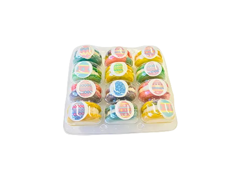 Easter Egg Rainbow Cookie Sandwiches