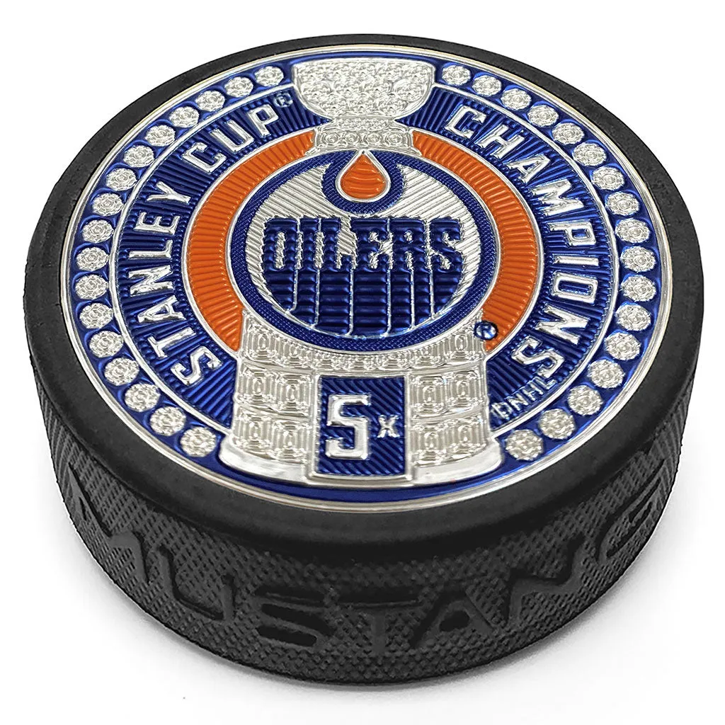 Edmonton Oilers Puck | Trimflexx Stanley Cup Dynasty