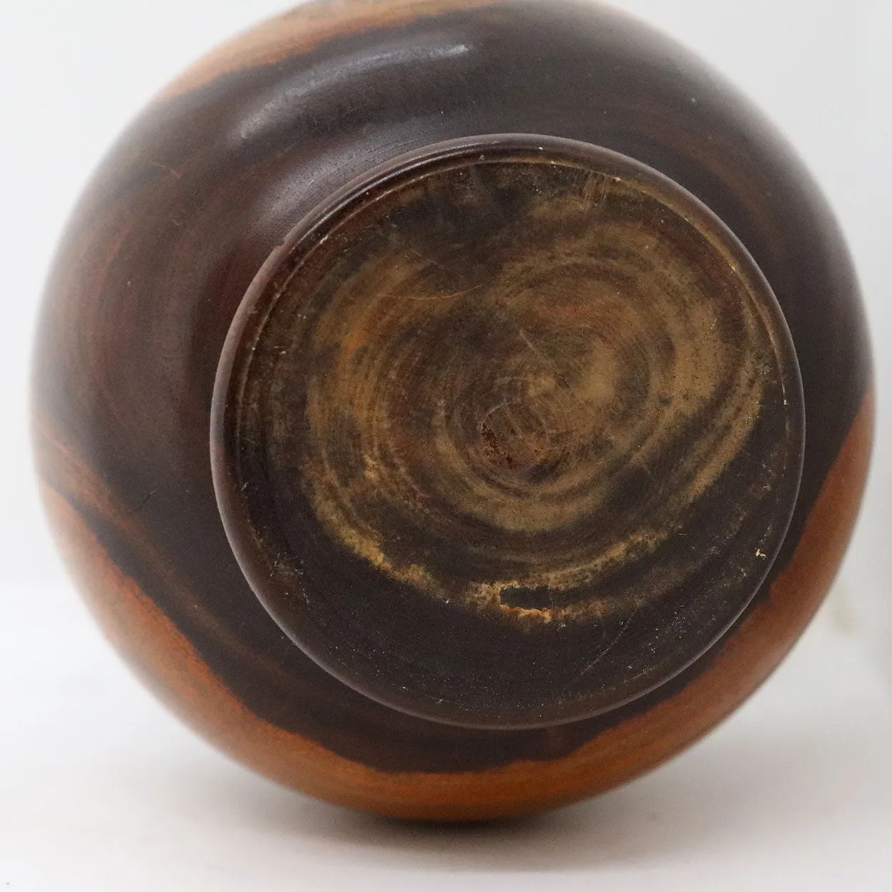 English Georgian Treen Laburnum Wood Two-Part Jar or Box
