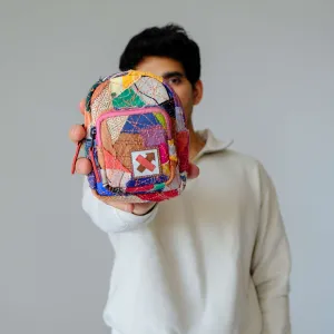 FABRIC SHREDS 251.67 MINI BACKPACK TRINKET