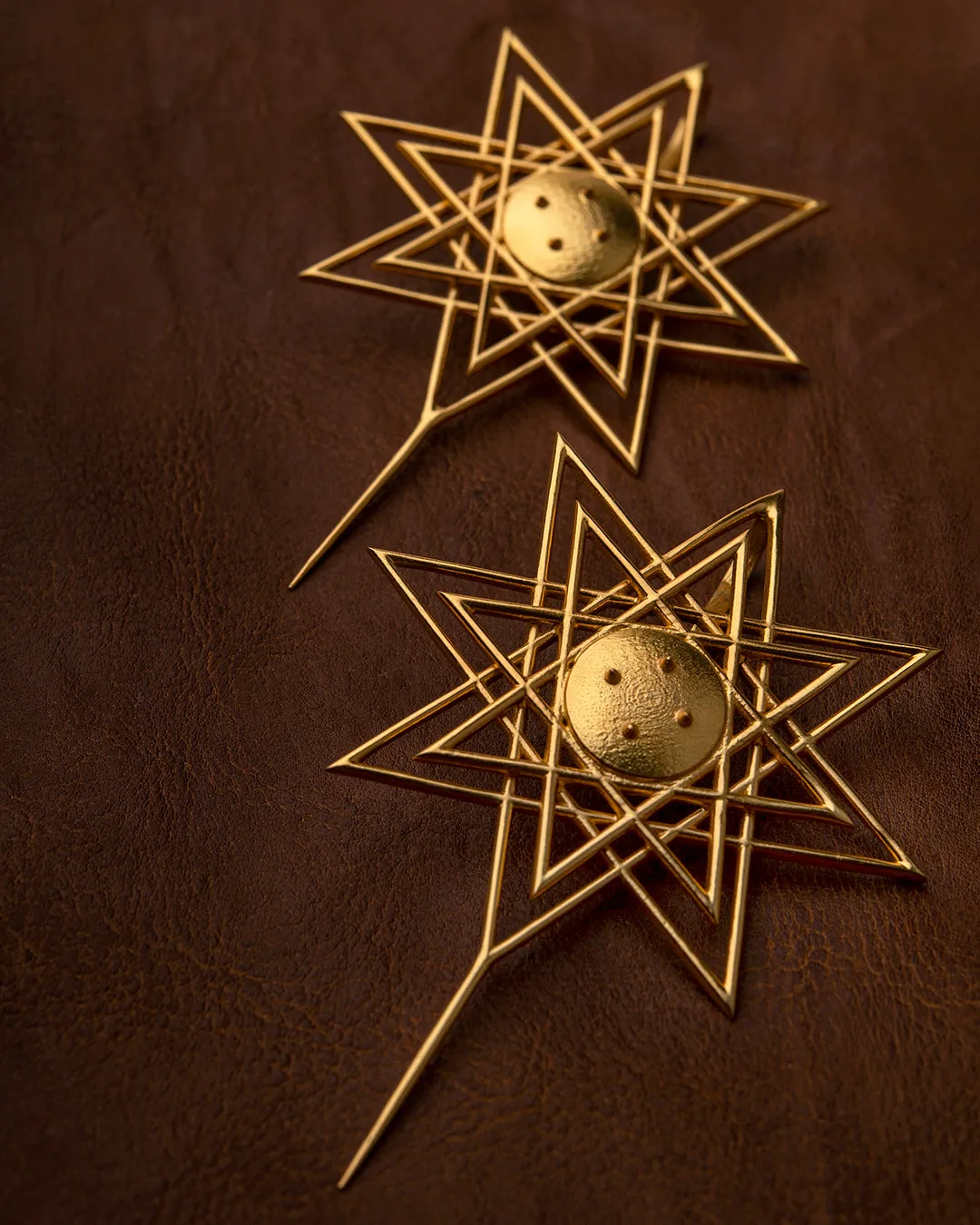 Fashion Jewellery-24K Gold plated Brass-Earring Sitara Earcuffs-Gold-R2024-19-EC-Fashion Edit Rumri Jewellery
