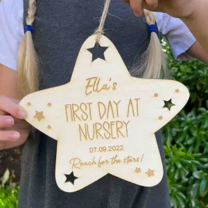 First Day/Back to School or Nursery Star Photo Prop