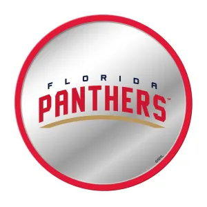 Florida Panthers: Secondary Logo - Modern Disc Mirrored Wall Sign