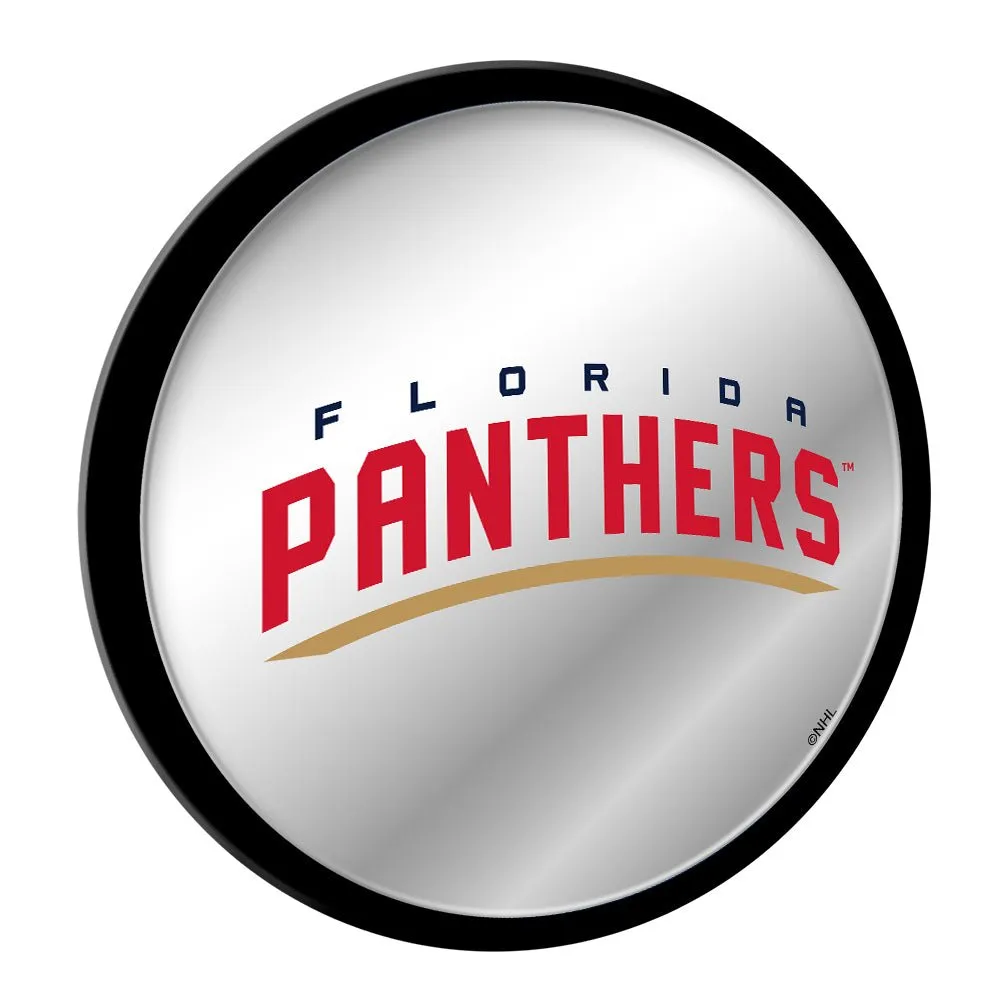 Florida Panthers: Secondary Logo - Modern Disc Mirrored Wall Sign