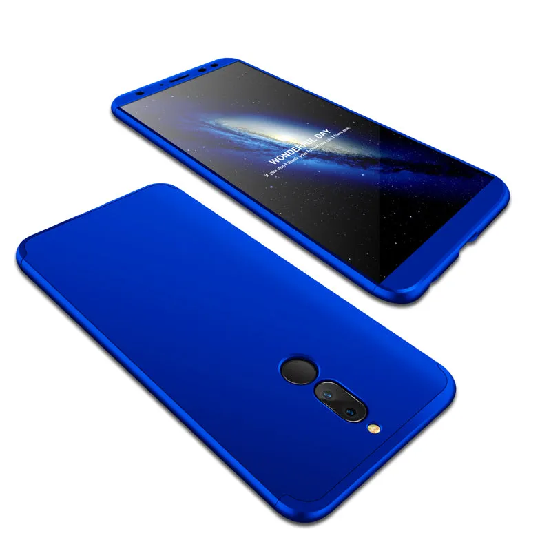 For HUAWEI MAIMANG 6/Mate 10 lite/Honor 9i(india)/Nova 2i Ultra Slim PC Back Cover Non-slip Shockproof 360 Degree Full Protective Case black