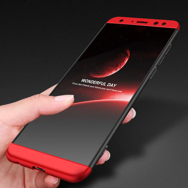 For HUAWEI MAIMANG 6/Mate 10 lite/Honor 9i(india)/Nova 2i Ultra Slim PC Back Cover Non-slip Shockproof 360 Degree Full Protective Case black