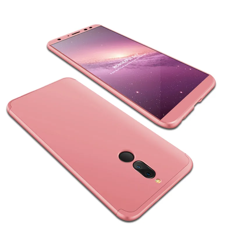 For HUAWEI MAIMANG 6/Mate 10 lite/Honor 9i(india)/Nova 2i Ultra Slim PC Back Cover Non-slip Shockproof 360 Degree Full Protective Case black