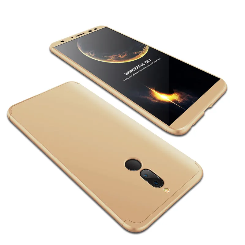 For HUAWEI MAIMANG 6/Mate 10 lite/Honor 9i(india)/Nova 2i Ultra Slim PC Back Cover Non-slip Shockproof 360 Degree Full Protective Case black