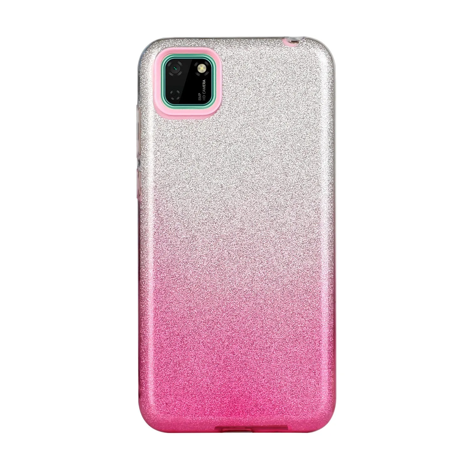 For HUAWEI Mate 30/Nova 5I pro/Mate 30 Pro/PSmart /Y5P/Y6P 2020 Phone Case Gradient Color Glitter Powder Phone Cover with Airbag Bracket Pink