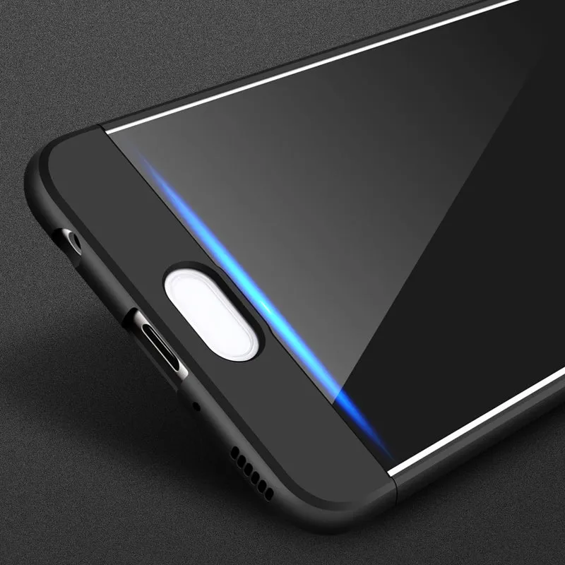 For HUAWEI P10 Plus Ultra Slim Back Cover Non-slip Shockproof 360 Degree Full Protective Case blue