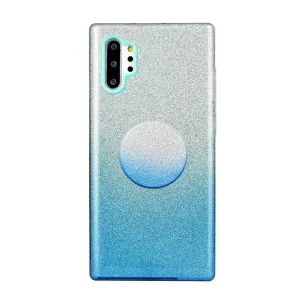 for HUAWEI P20 LITE/P30 LITE/P40 LITE/Nova6SE/Nova 7i Phone Case Gradient Color Glitter Powder Phone Cover with Airbag Bracket blue