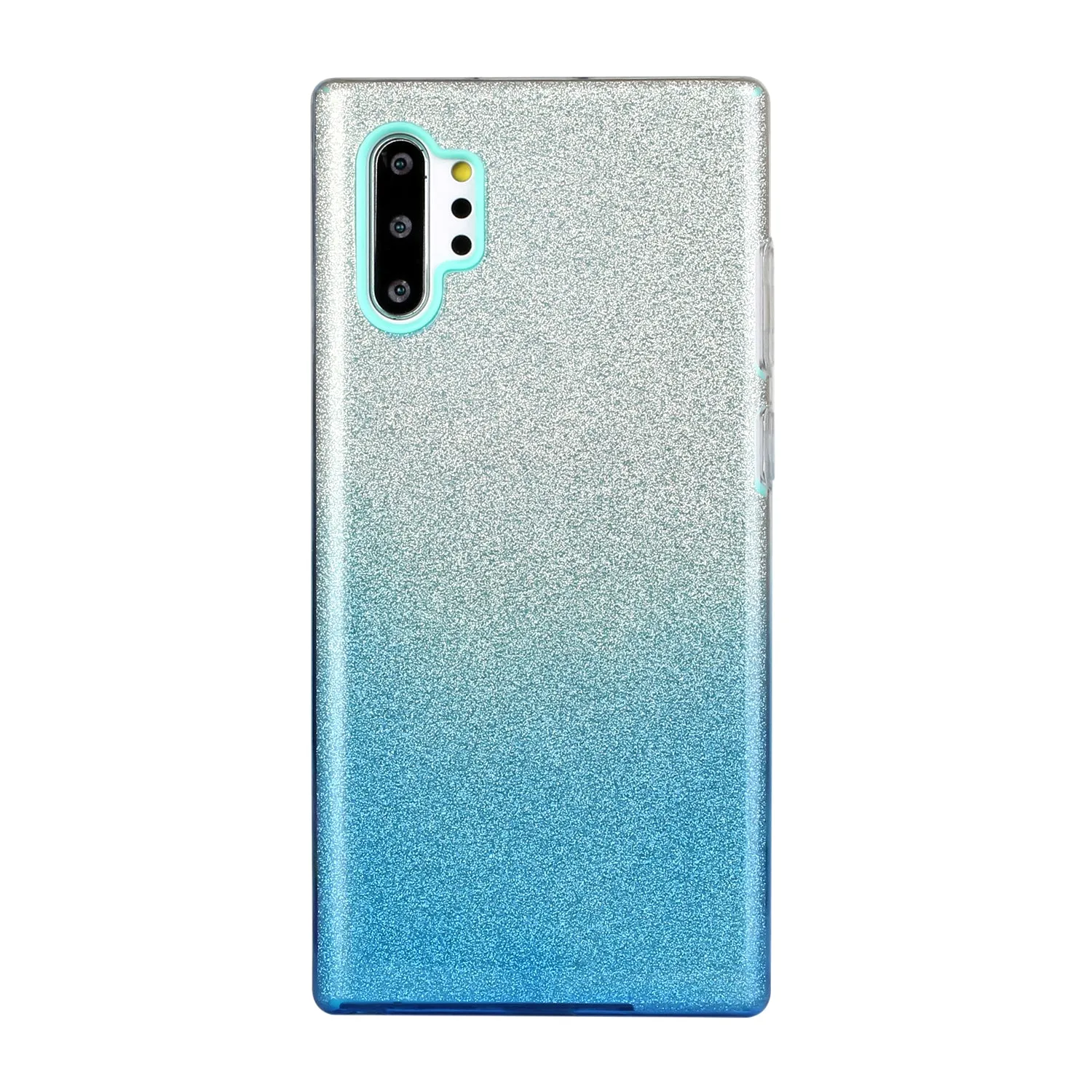 for HUAWEI P20 LITE/P30 LITE/P40 LITE/Nova6SE/Nova 7i Phone Case Gradient Color Glitter Powder Phone Cover with Airbag Bracket blue