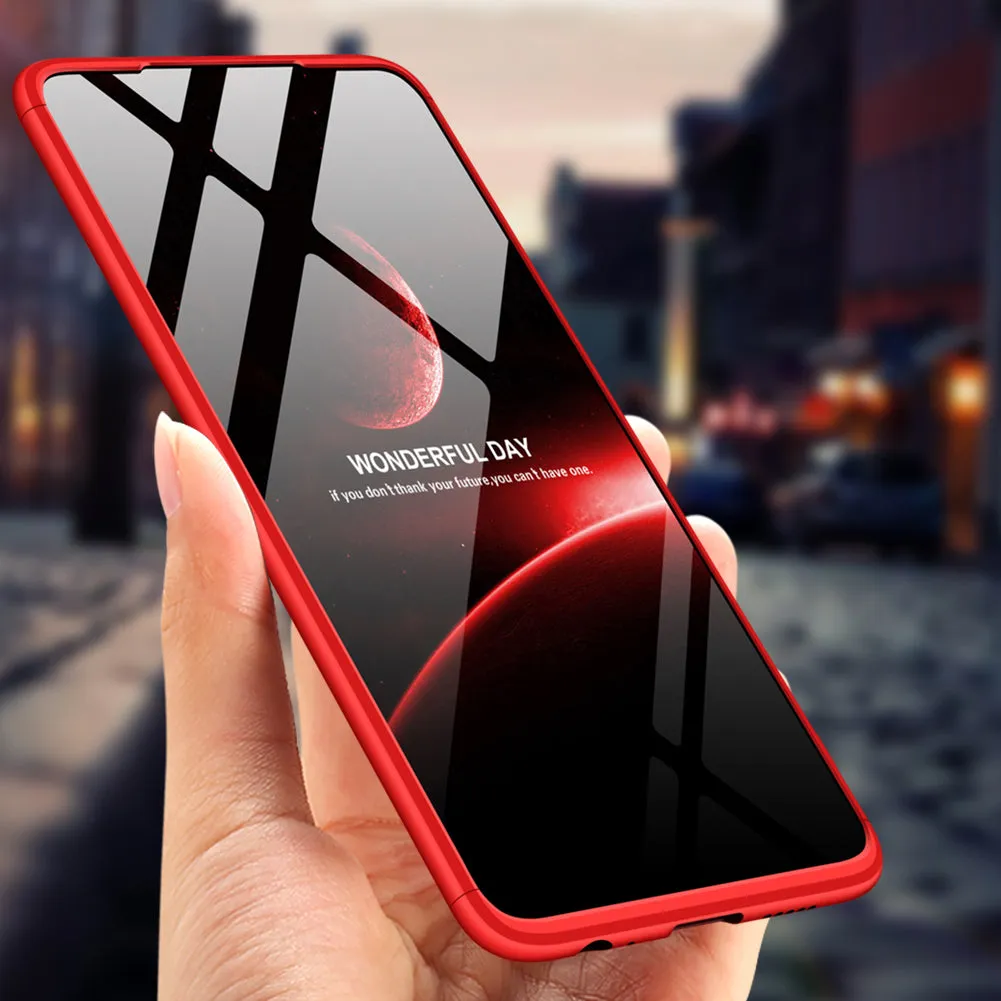 For HUAWEI P30 LITE Ultra Slim PC Back Cover Non-slip Shockproof 360 Degree Full Protective Case blue