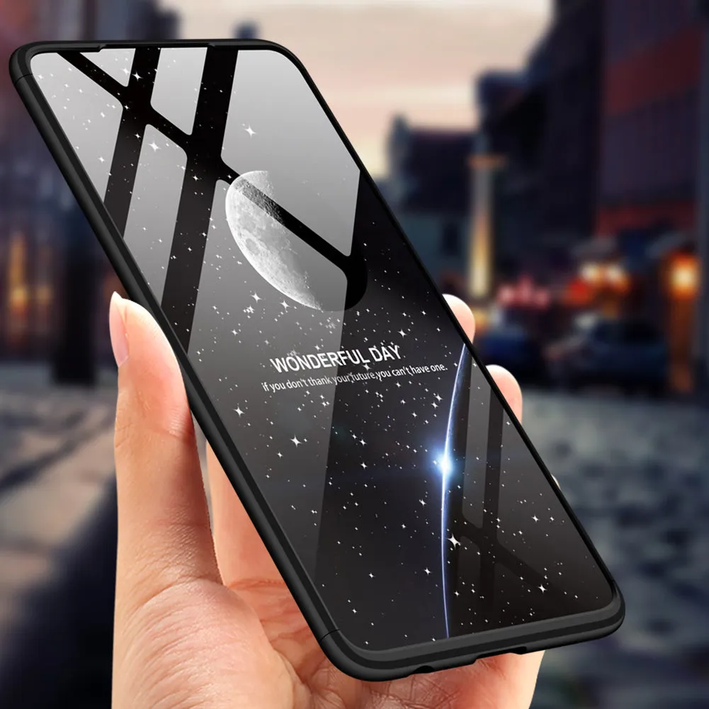 For HUAWEI P30 LITE Ultra Slim PC Back Cover Non-slip Shockproof 360 Degree Full Protective Case blue