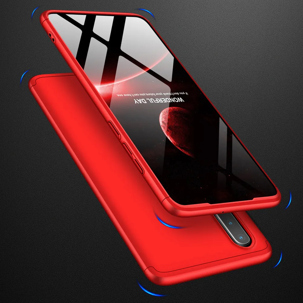 For HUAWEI P30 LITE Ultra Slim PC Back Cover Non-slip Shockproof 360 Degree Full Protective Case red