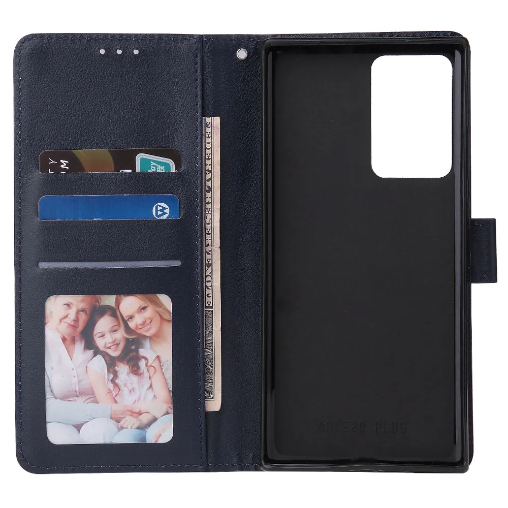 For HUAWEI PSmart 2020/Y5P/Y6P PU Leather Mobile Phone Cover with 3 Cards Slots Phone Frame Rose gold