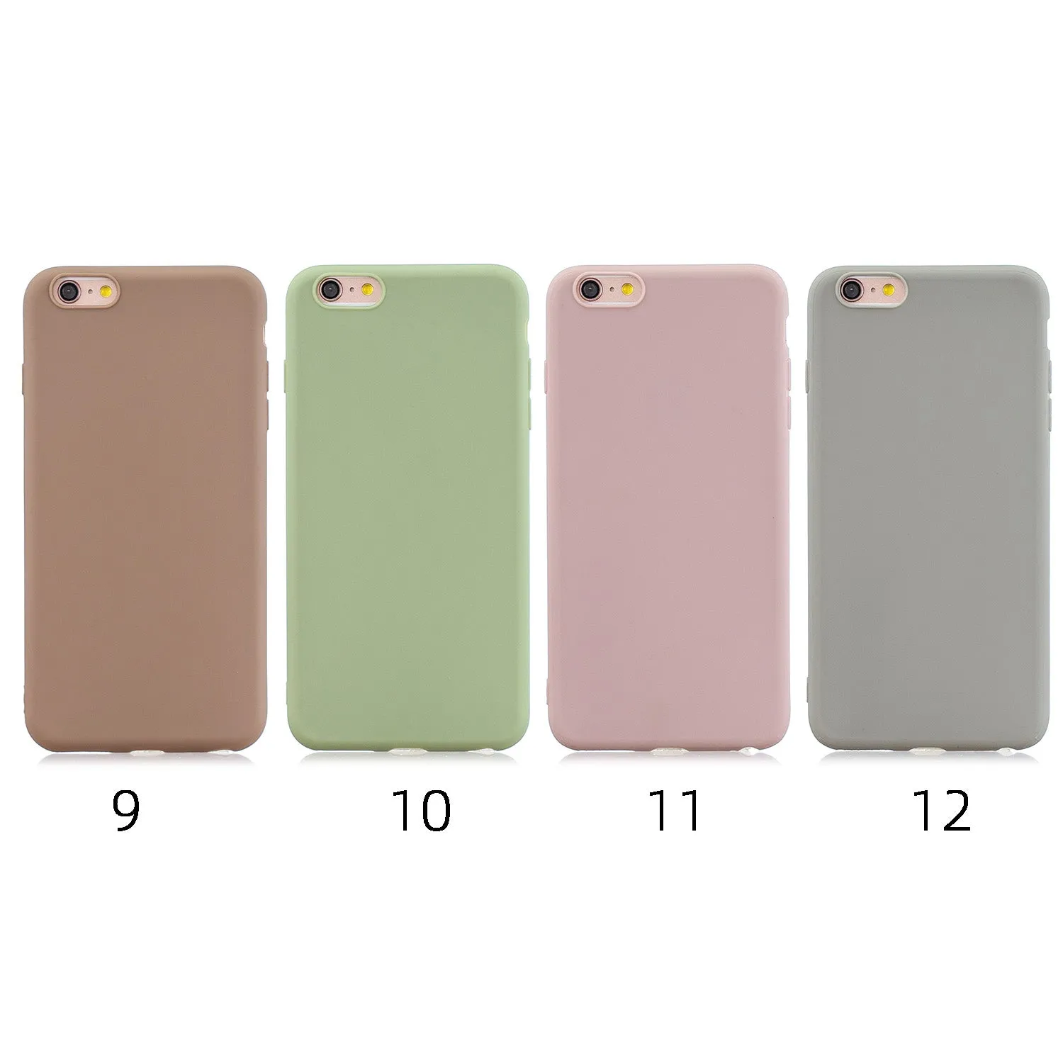 For HUAWEI Y6 2019 Lovely Candy Color Matte TPU Anti-scratch Non-slip Protective Cover Back Case 10
