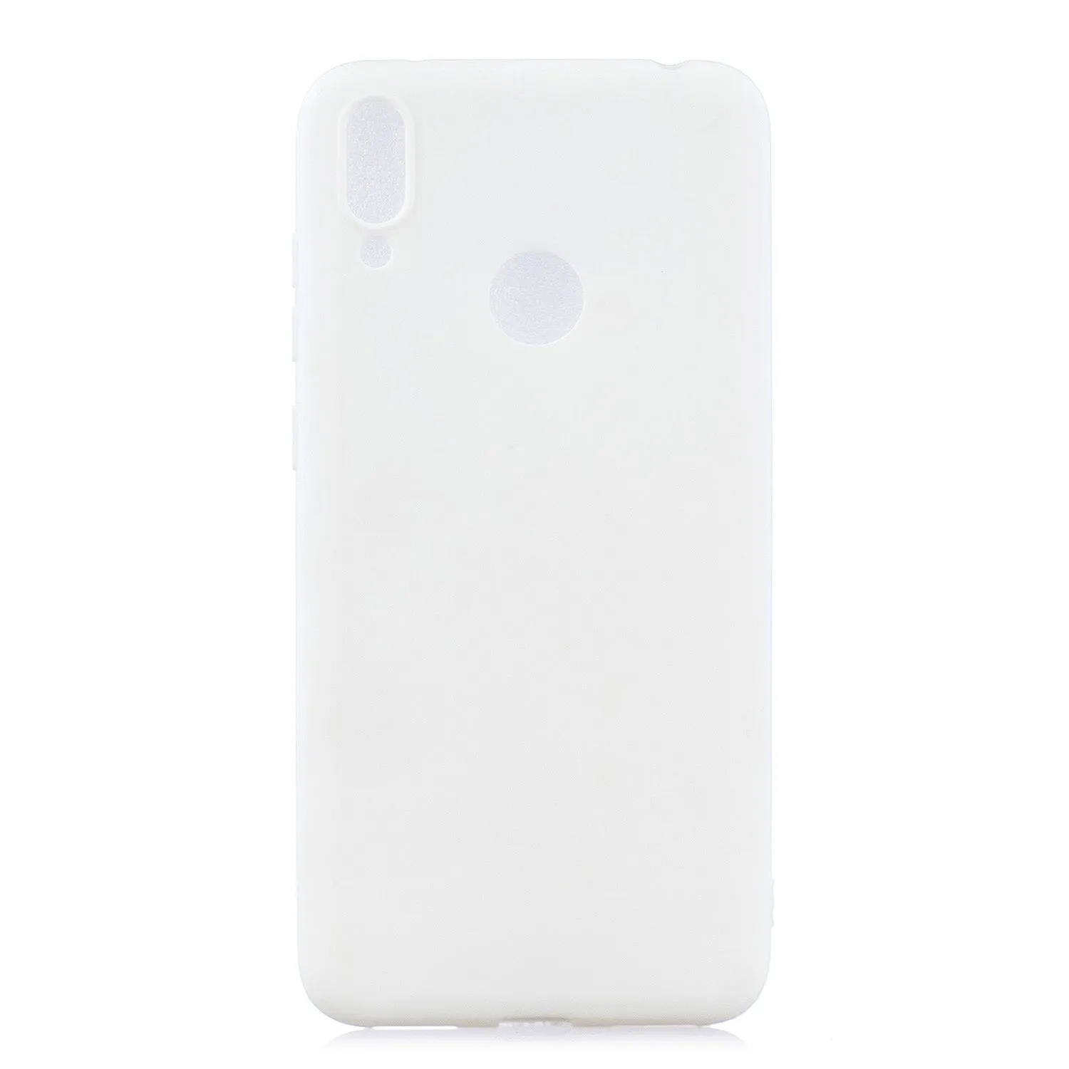 For HUAWEI Y7 2019 Lovely Candy Color Matte TPU Anti-scratch Non-slip Protective Cover Back Case Navy