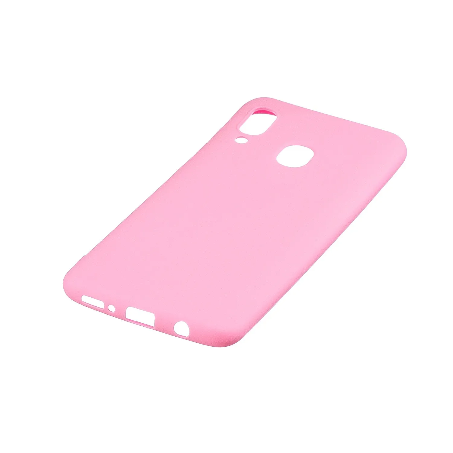 For HUAWEI Y9 2019 Lovely Candy Color Matte TPU Anti-scratch Non-slip Protective Cover Back Case dark pink